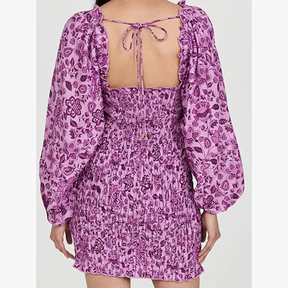 Free People Women’s Smock It To Me Dress XS Bohemian Feminine Azalea Boho NWT